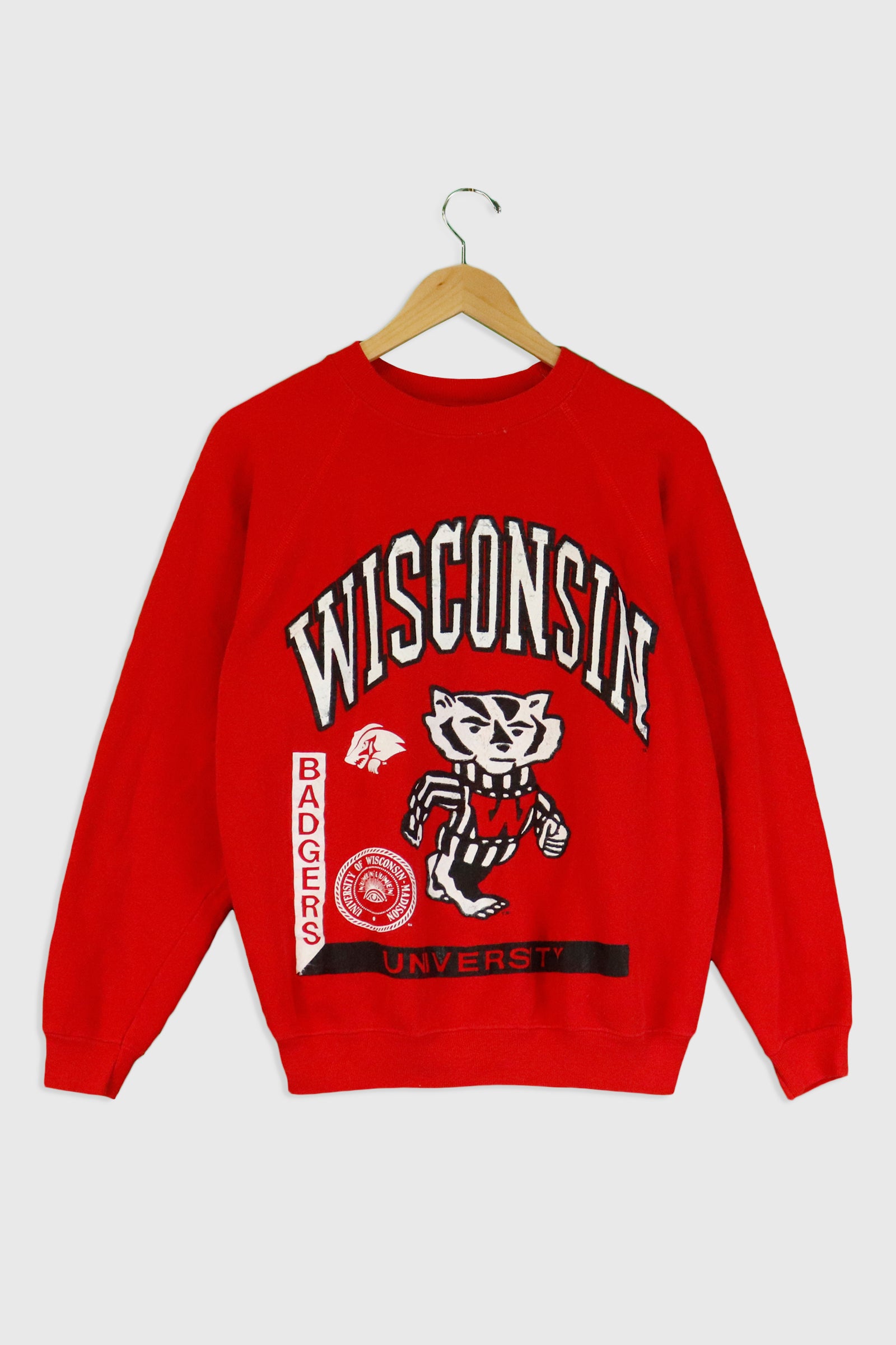 Vintage Wisconsin Badgers University Numen Lumen Sweatshirt Sz L