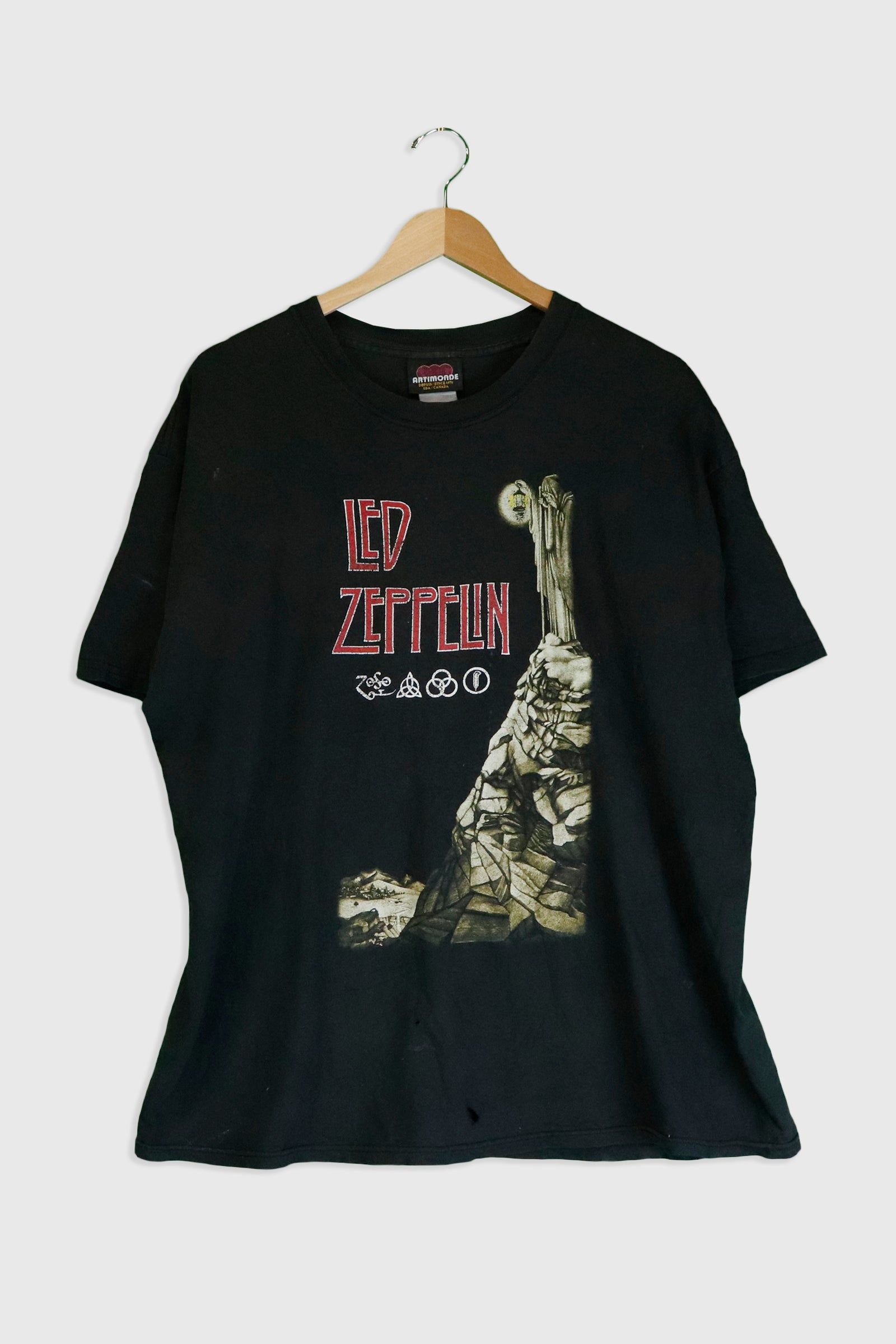 Vintage Led Zeppelin Hermit T Shirt Sz XL – FAIF.COM