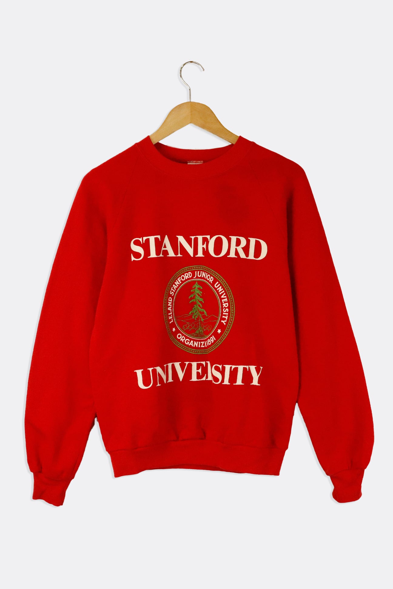 Vintage Standford University Vinyl Circle Logo With Pine Tree In Cente – F  As In Frank Vintage