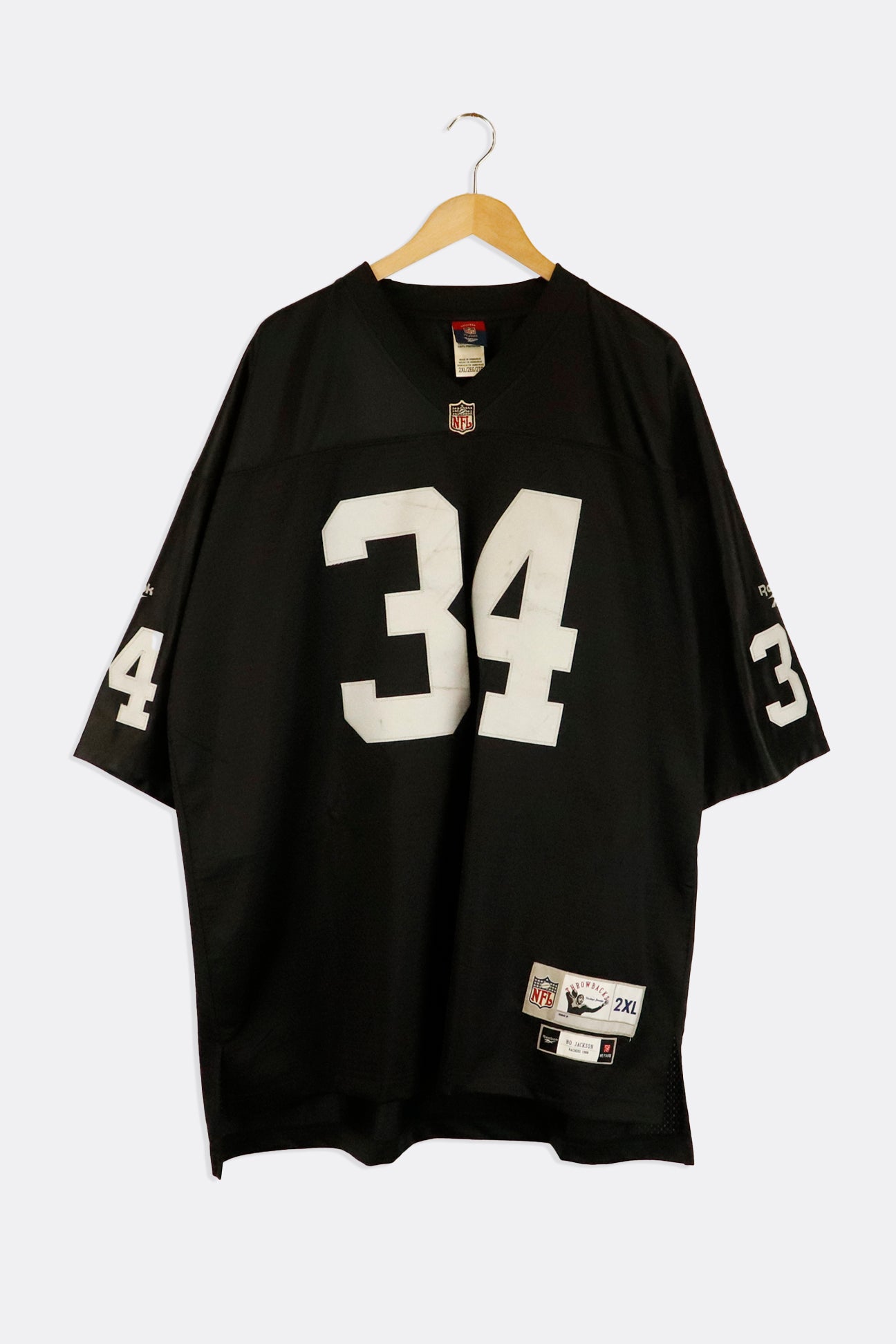 Vintage NFL Los Angeles Raiders Official BO Jackson 45 Jersey Outerwea – F  As In Frank Vintage