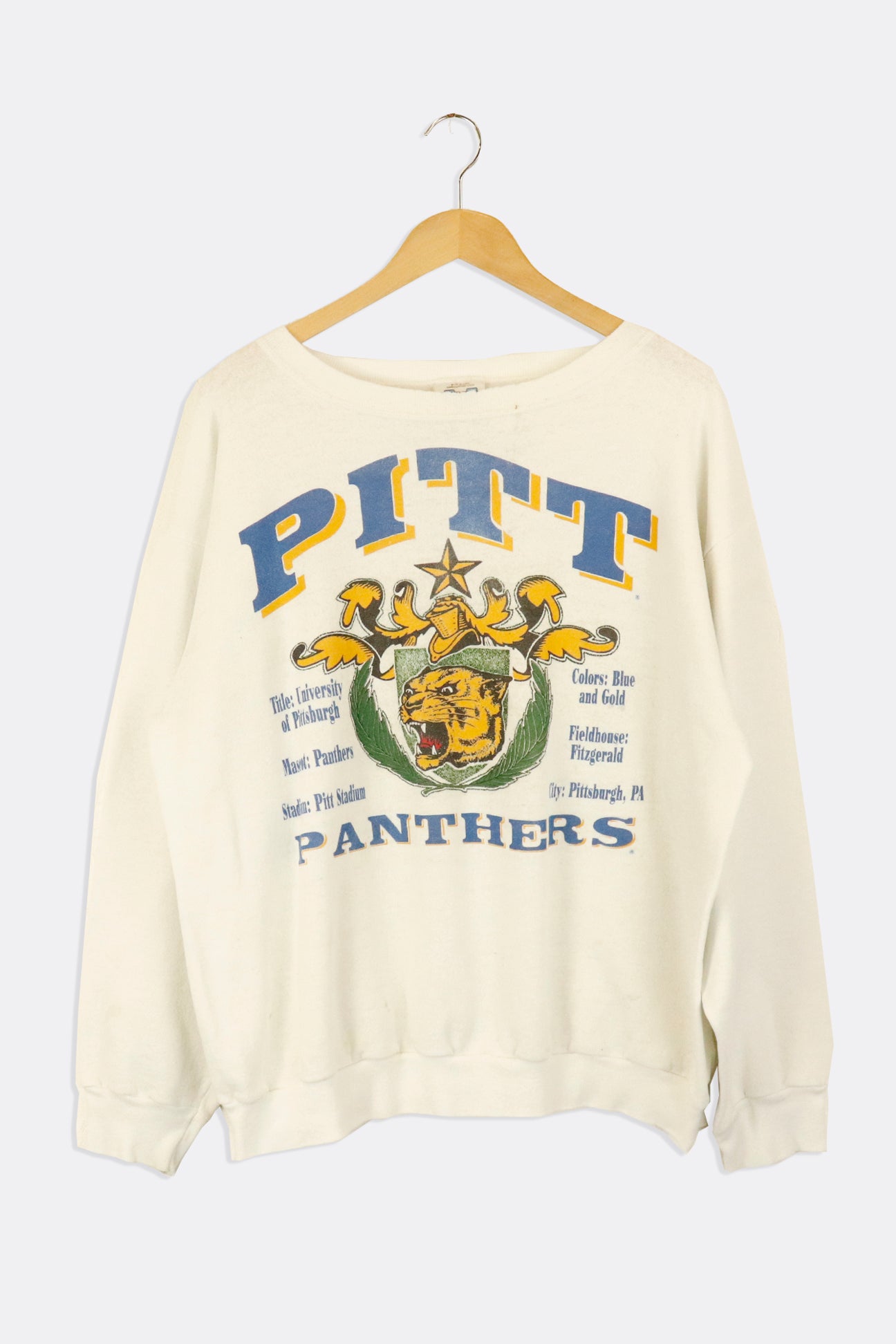 Tops  Vintage University Of Pittsburgh Panthers Sweatshirt