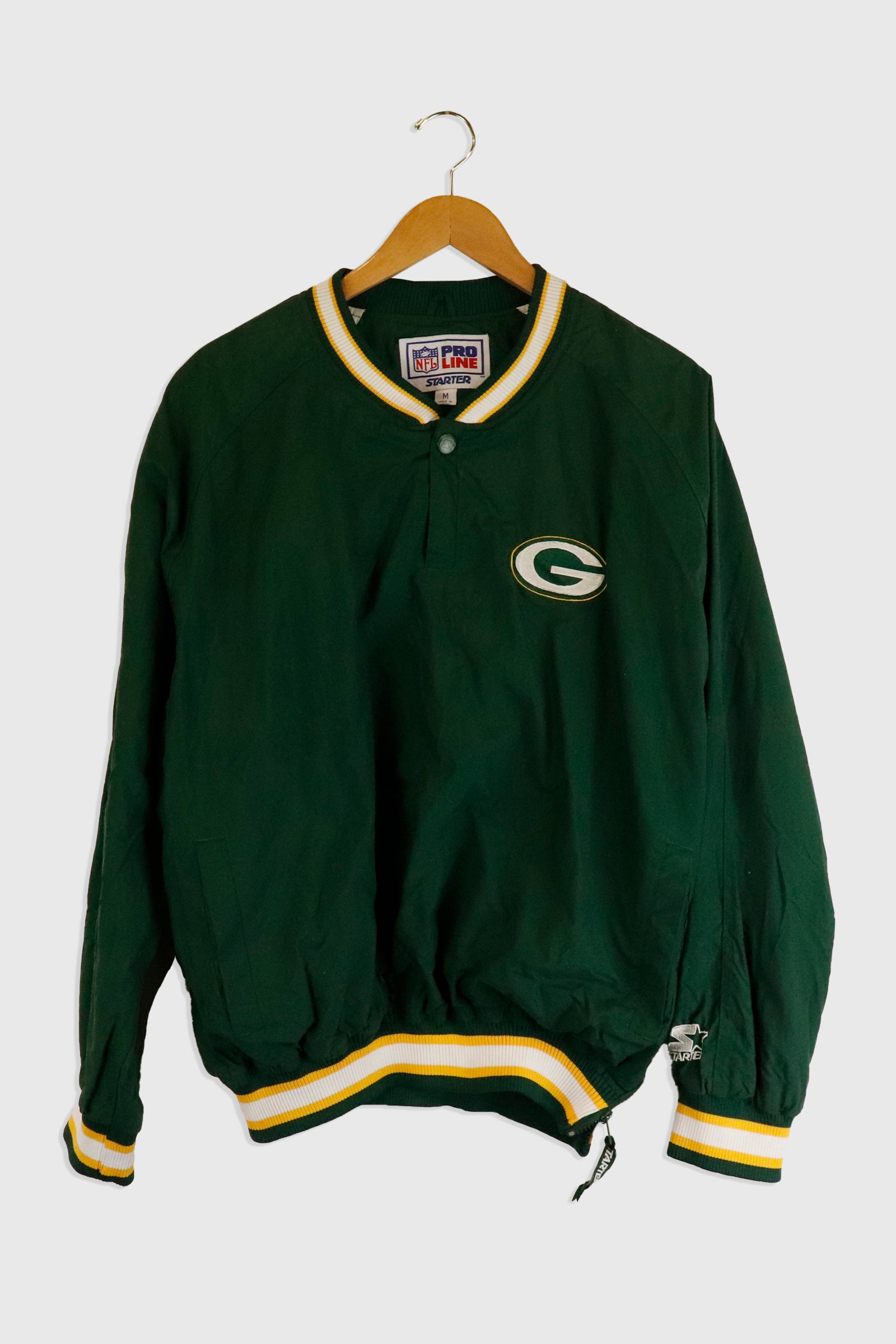 Vintage NFL Green Bay Packers Quarter Button Up Side Zip Pullover Jack – F  As In Frank Vintage