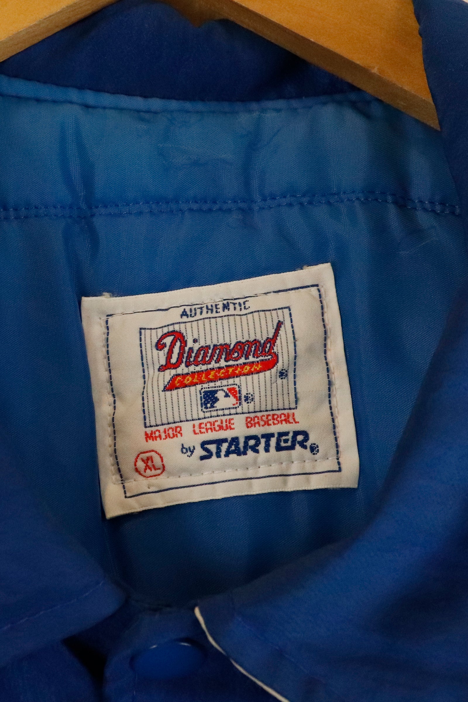 Vintage Starter MLB Diamond Collection Full Button Up Blue Jays Jacket Sz XL