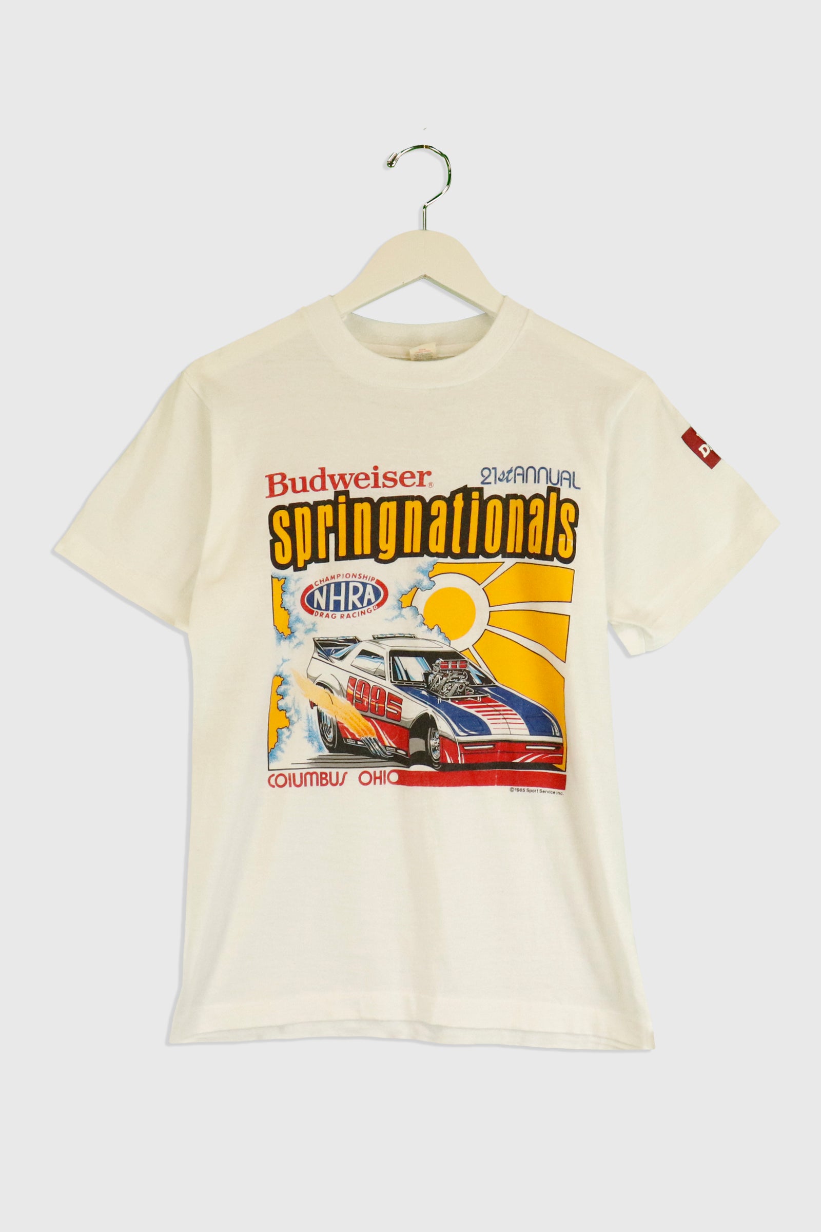 Vintage 1985 Budwieser Springnationals Drag Racing T Shirt Sz M – F As In  Frank Vintage