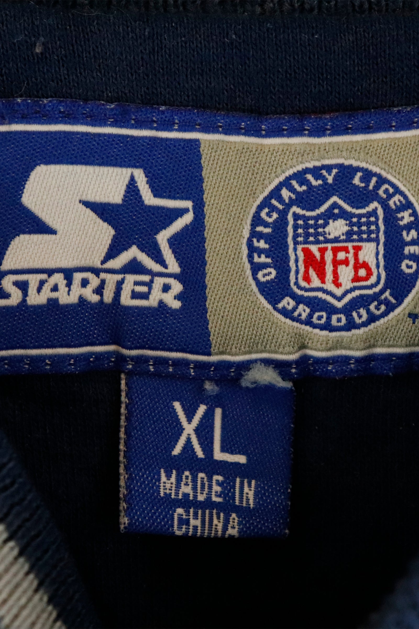 Vintage Starter Nfl Dallas Cowboys Hoodie Spellout Embroidery -   Israel