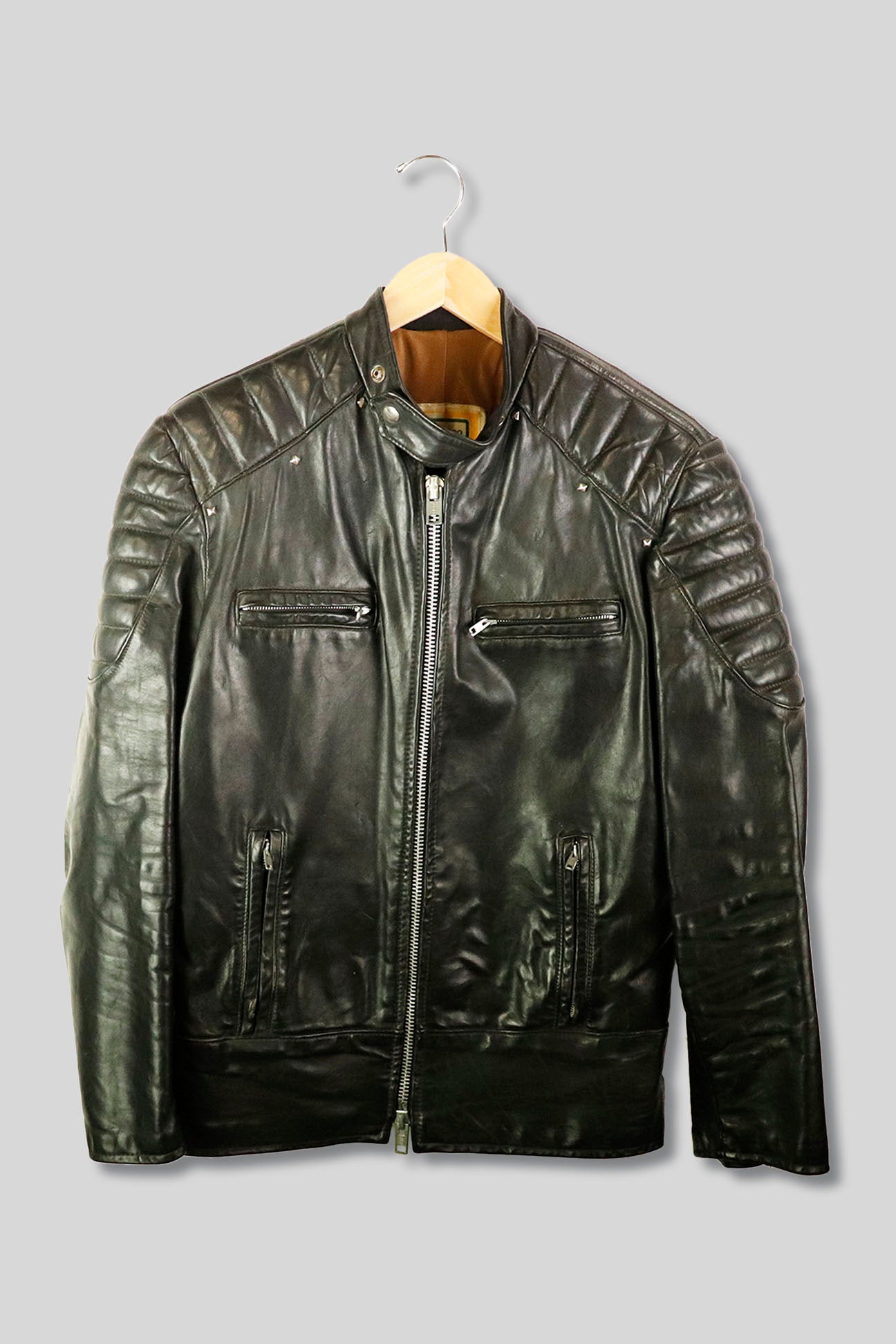 Vintage Brimaco Zip up Leather Motorcycle Jacket – F As In Frank