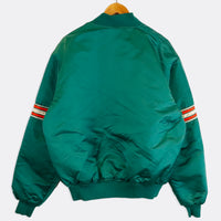 Vintage Miami Dolphins Jacket Medium M NFL Pro Line Starter Satin Snap USA  #ProLinebyStarter #MiamiDolphins