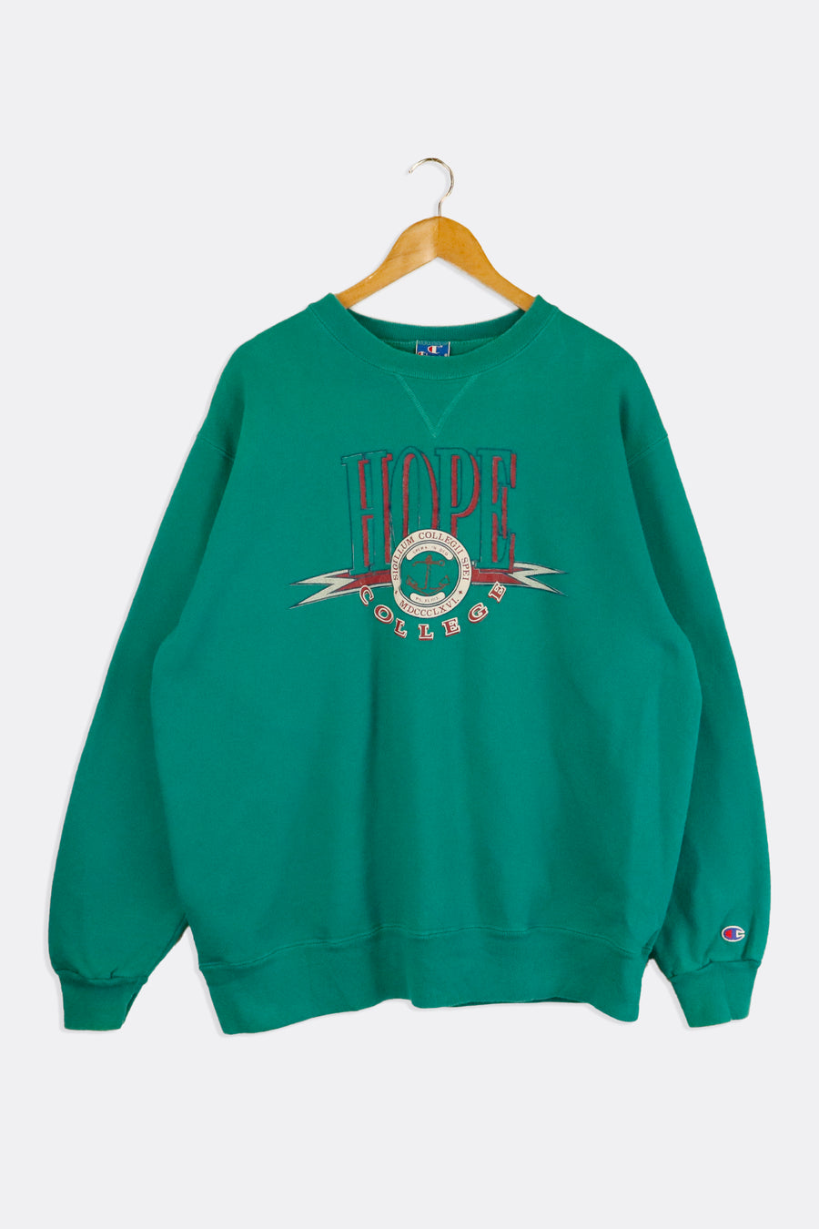 Champion Retro Oval Logo Crew Neck Sweatshirt