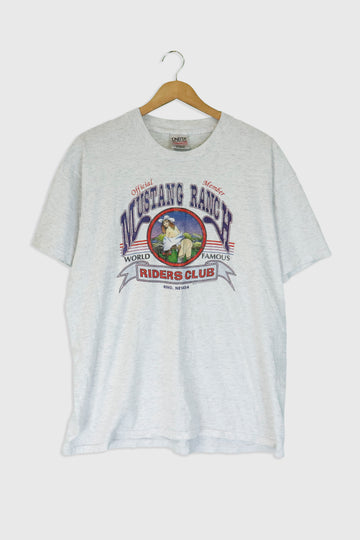 Vintage 1993 Mustang Ranch Riders Club T Shirt Sz XL