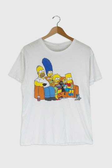 Vintage The Simpsons Family Couch Picture T Shirt Sz M