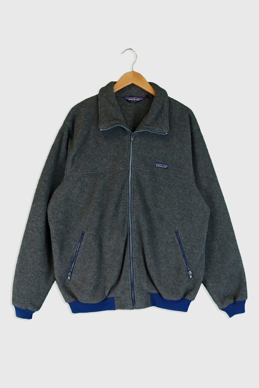 Vintage Patagonia Full Zip Front Zip Pocket Sweatshirt