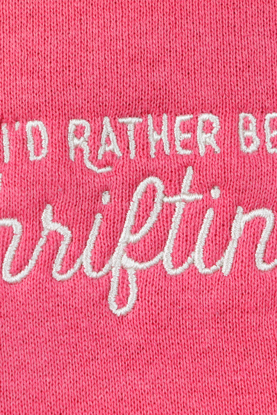 Vintage 'I'd Rather Be Thrifting' Embroidered Sweatshirt Sz XL