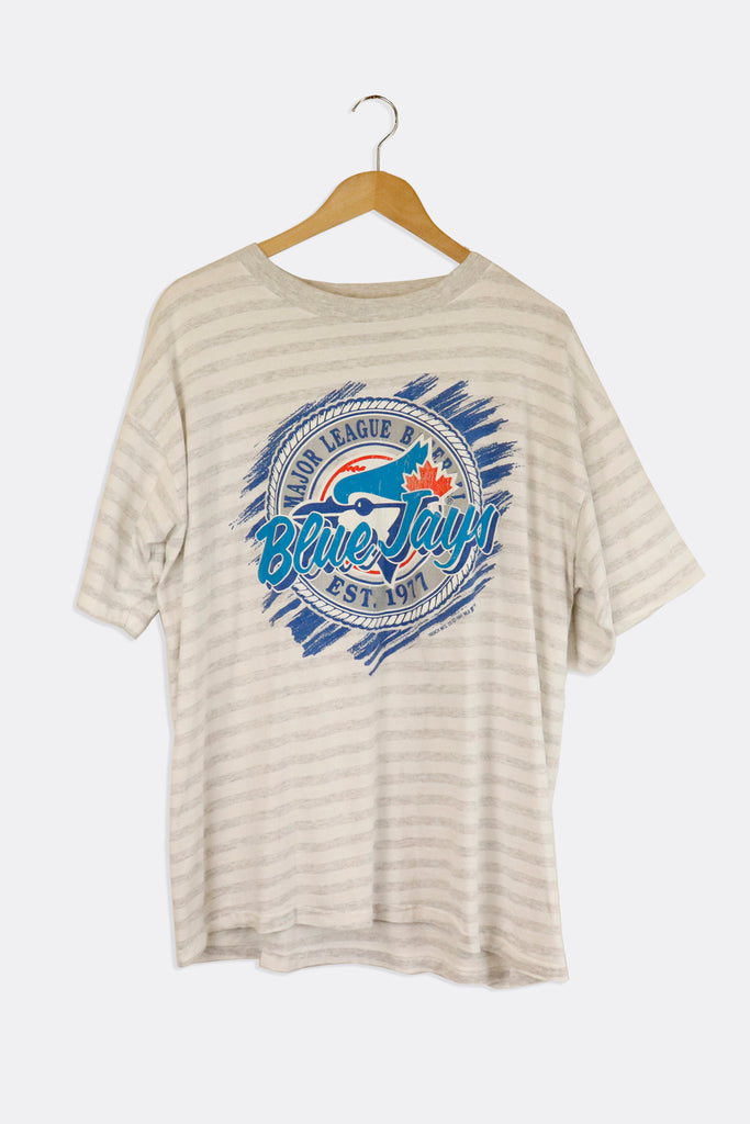 vtg Vintage 90s 1991 Toronto Blue Jays T Shirt American League MLB Trench  Large