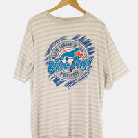 Vintage Toronto Blue Jays Single Stitch T Shirt Cropped Size Large