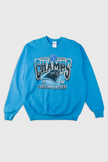 Vintage 1996 Carolina Panthers Western Division Champs Sweatshirt Sz XL