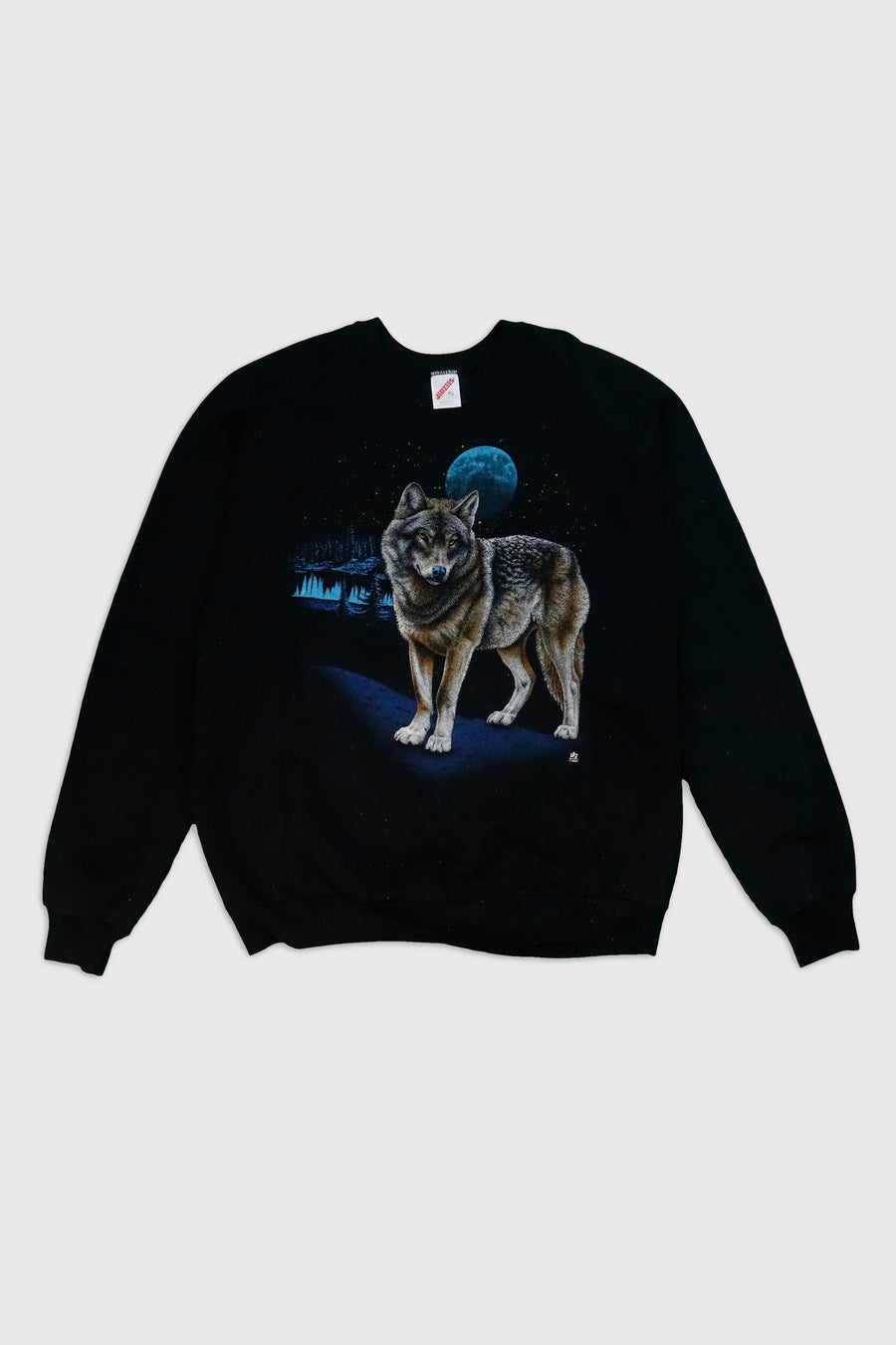 Vintage Wolf And Moon Sweatshirt