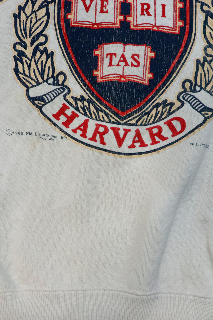 Vintage 1989 Harvard Veritas Sweatshirt