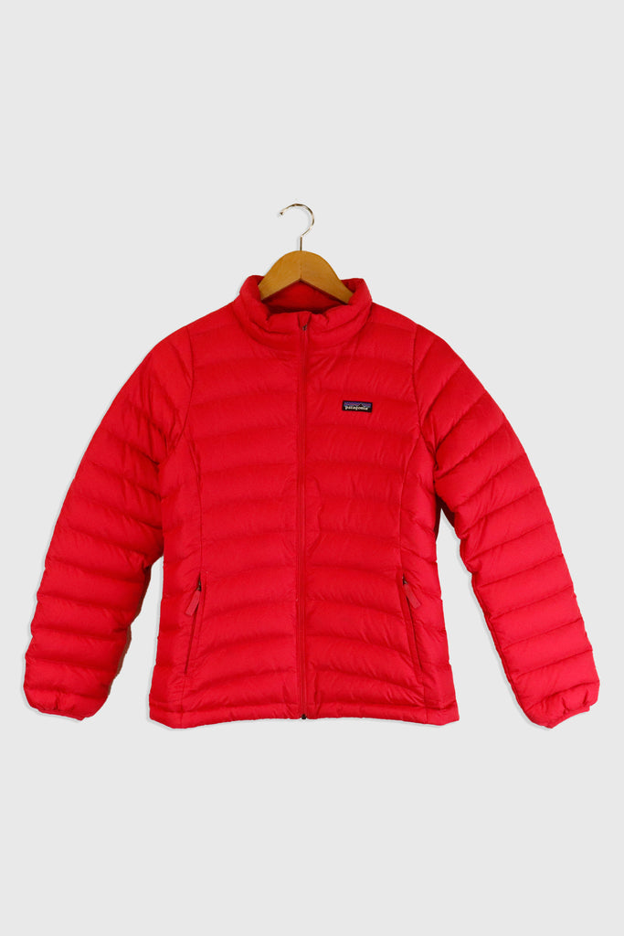 Patagonia red hot sale puffer jacket