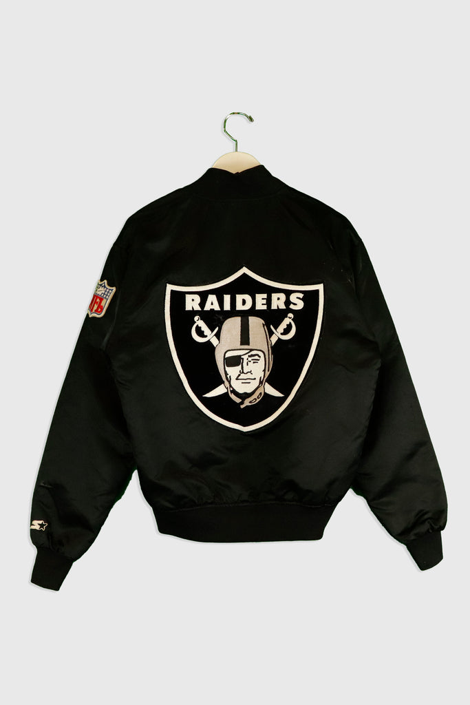 Vintage NFL Los Angeles Raiders Pullover Warm Up Jacket Reversable Emb – F  As In Frank Vintage