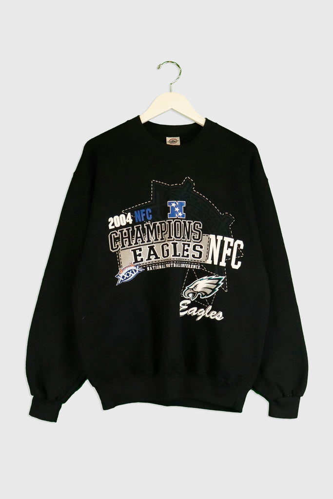 Vintage Reebok White Philadelphia Eagles 2004 NFC Champions 